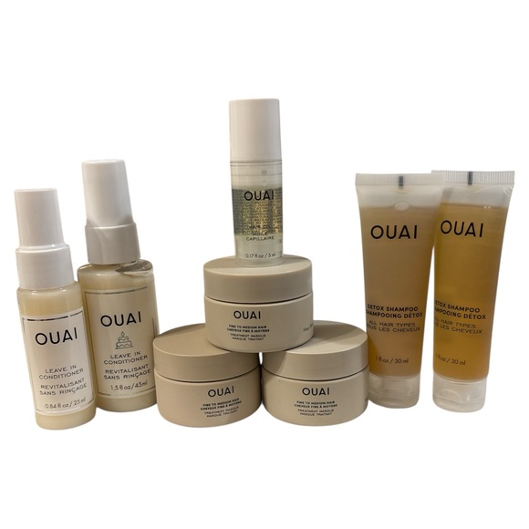 NEW OUAI 8 PIECE TRAVEL HAIR BUNDLE - Picture 1 of 5